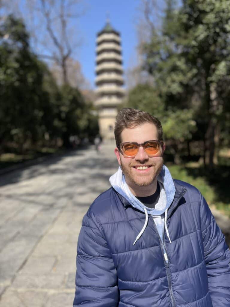 nanjing pagoda montaña purpura